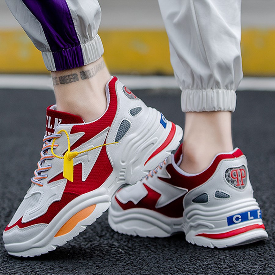 Giày Sneaker Red Color - Mẫu Trẻ Đẹp Mới 2019