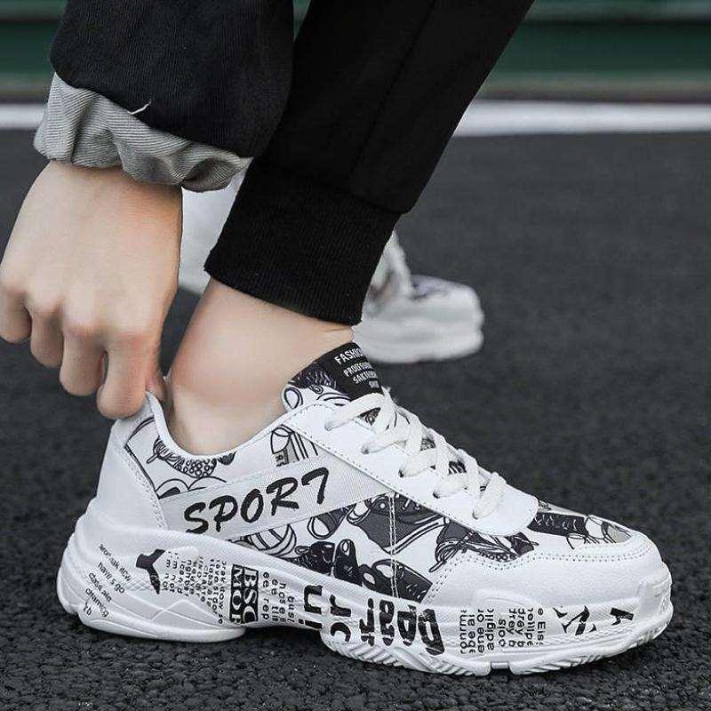 Giày Thể Thao Nam- Giày Sneakers Nam Họa Tiết Màu Sắc Nổi Bật 2019