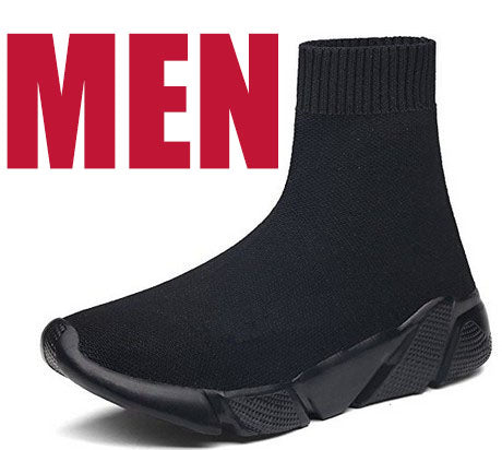 Breathable Men Casual Shoes Light Sneakers Men Sock Shoes Male High Top