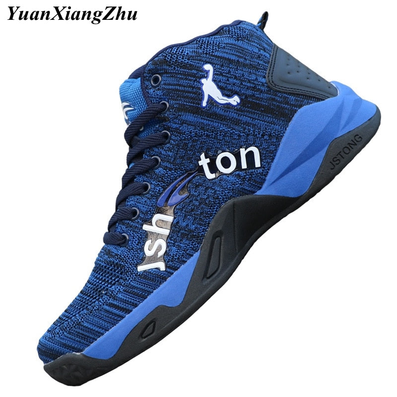 Autumn Fly knit Breathable Basketball Shoes Men Sneakers