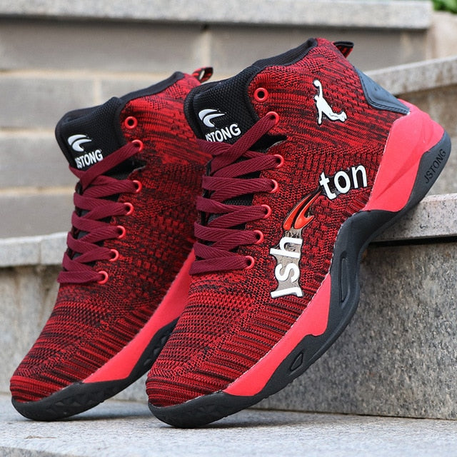 Autumn Fly knit Breathable Basketball Shoes Men Sneakers