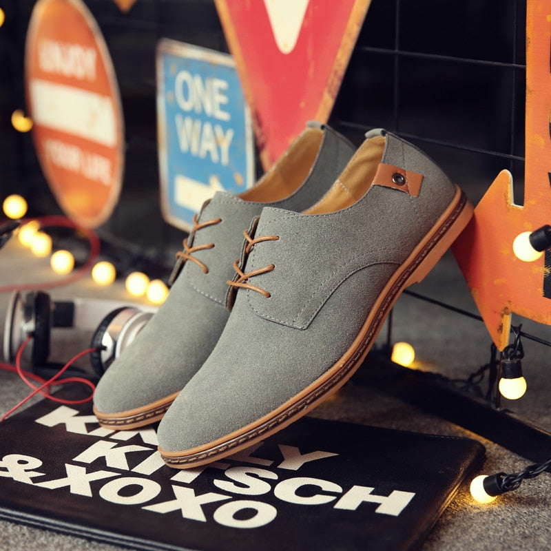 2019 Autumn Brand Men Suede Leather Men Shoes