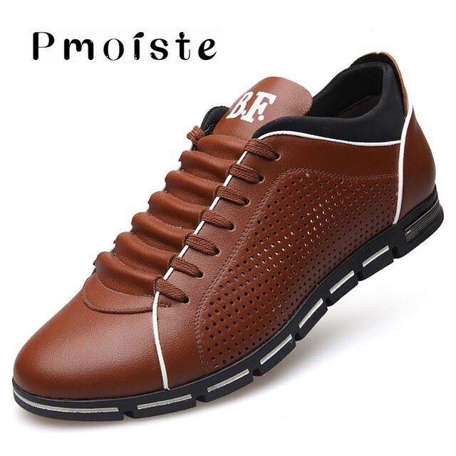 Men casual shoes fashion 2019 male leather shoes Big size 39-48